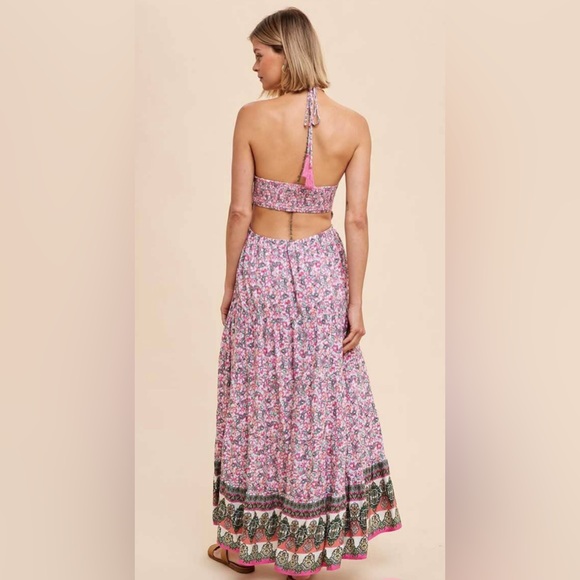 Floral Print Maxi Dress - Sz Small - Picture 4 of 5